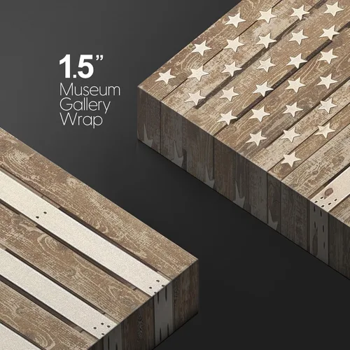 Miniatura 5 de wall26 Lienzo impreso para pared, panel de madera, bandera de Estados Unidos, historia educativa y escolar, arte moderno, nacional, clásico