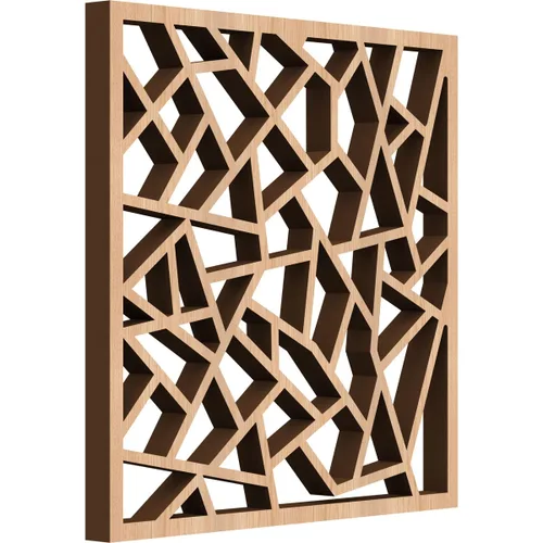 Miniatura 26 de 7 3/8 pulgadas de ancho x 7 3/8 pulgadas de alto x 3/8 pulgadas de alto, paneles de pared de madera con calado decorativo extra pequeño de Venecia