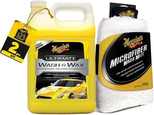 Miniatura 8 de Meguiar's El mejor lavado y cera, jabón y cera de lavado de autos limpia y brilla en un solo paso, brilla y protege con un limpiador de pintura