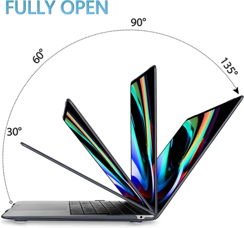 Miniatura 8 de Mektron Funda para MacBook Air de 13 pulgadas M1 A2337 A2179 A1932, carcasa dura 2018-2021 Air de 13 pulgadas con Touch ID, diseño exclusivo