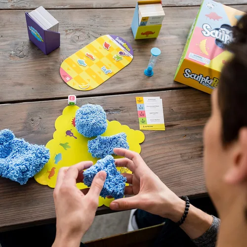 Miniatura 4 de Educational Insights Sculptapalooza, el juego de fiesta de espuma de juego esponjoso, esponjoso, juego familiar, de 4 jugadores, a partir de 10 años