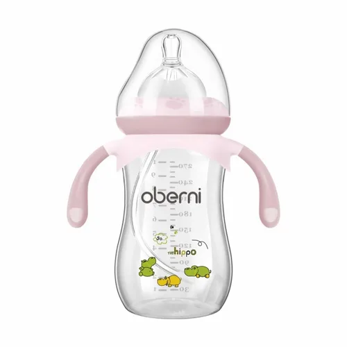 Miniatura 14 de Botellas para bebé Oberni, botellas de leche para niños con pajita con peso y asa antideslizante, tamaño + flujo rápido variable, 12+ meses, sin