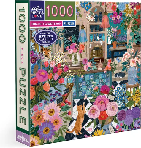 Miniatura 7 de eeBoo Rompecabezas de 1000 piezas, rompecabezas de boticario antiguo para adultos, cuadrado de 23 x 23 pulgadas, fabricado con tablero reciclado