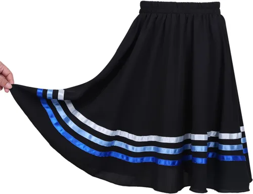 Miniatura 3 de Disfraz de ballet plisado vintage para niñas y niñas, falda de personaje de baile de círculo completo