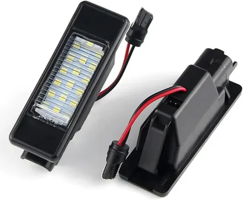 Miniatura 7 de BAKUGO 2 luces LED de matrícula para Nissan X-Trail T30 T31 Qashqai J10 J11 Primera P12 Pathfinder R51 Juke F15 para Benz W639 W906