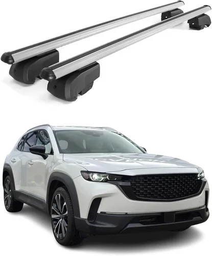 Miniatura 11 de Portaequipajes para Mazda CX-50 2023-2025 Barras transversales gris hierro 2 piezas