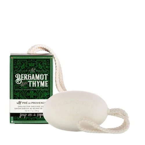 Pre de Provence Bergamot & Thyme - Colección de fragancias para hombre, jabón en una cuerda, 7.05 oz