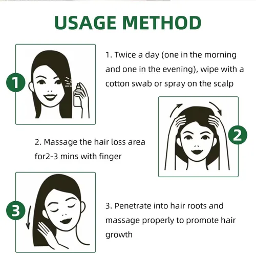 Miniatura 6 de Spray para el crecimiento del cabello, tonico para crecimiento del cabello, hierbas naturales, tónico para el cabello ginseng, más fuerte y 1