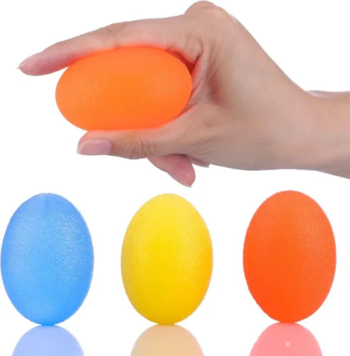 Pelotas de ejercicio de mano, bolas de terapia de mano, bolas de agarre, pelota de alivio de estrés para adultos y niños, pelotas para apretar para