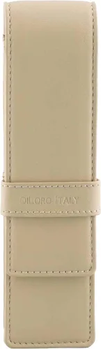 Miniatura 17 de DiLoro Estuche doble de cuero para lápices para dos bolígrafos y lápices (negro)