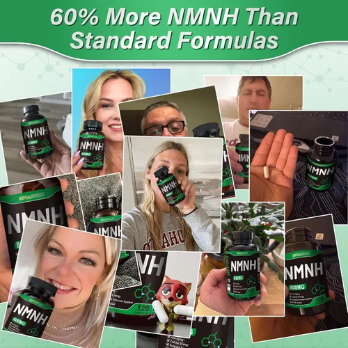 Miniatura 9 de Suplemento NMNH puro 120 cápsulas – 800 mg de suplementos de NMNH de alta pureza, suplemento de NAD para Boost NAD+ para energía celular