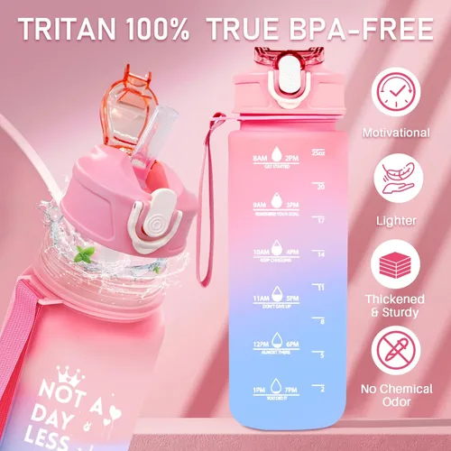 Miniatura 3 de Awfrky - Set de regalo en caja de botella de agua fabulosa de 25oz de color rosa, regalos de cumpleaños para mujeres - Divertidas ideas de regalo