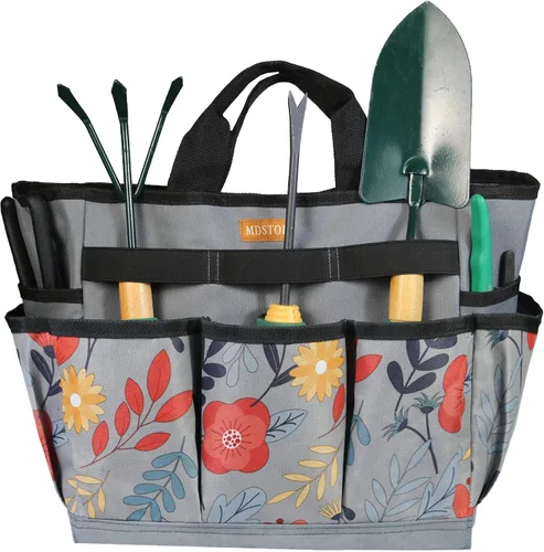Miniatura 4 de MDSTOP Taburete de jardín plegable y bolsa de herramientas de jardín