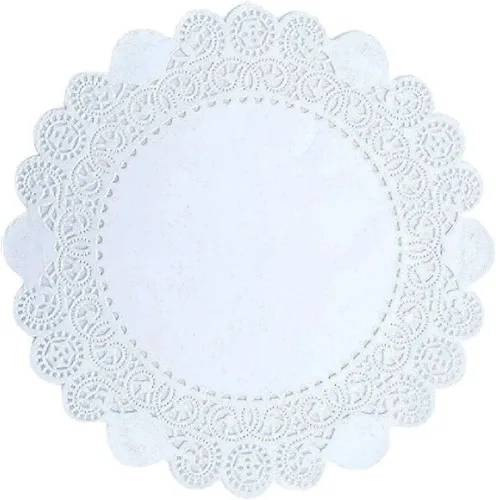 Miniatura 34 de 250 piezas de papel redondo de encaje de 3.5 pulgadas de alta calidad, sin polvo, corte limpio, diseño simple: fiesta/regalo/para tartas/decoración