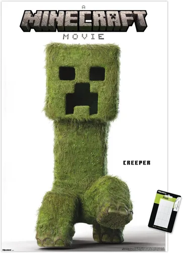 Miniatura 9 de A Minecraft Movie - Póster de pared de la serie Creeper, 34 pulgadas de largo x 22.4 pulgadas de ancho, versión sin marco
