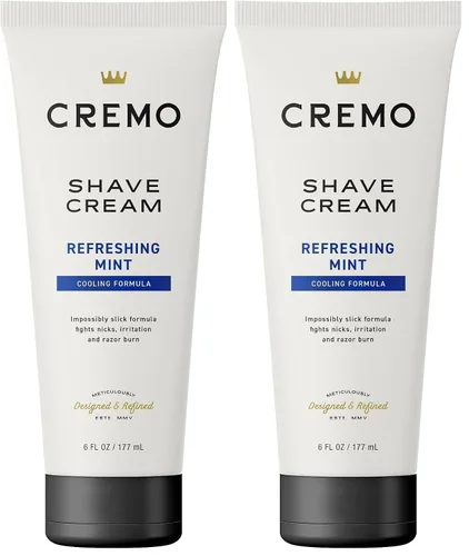 Miniatura 10 de Cremo Silver Water & Birch Crema de Afeitar, Crema de Afeitar Asombrosamente Superior Ultra-Deslizante para Hombres, Combate Cortadas, Cortes