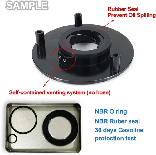 Miniatura 3 de Xitomer Tapa de Tanque de Gasolina de Motocicleta de 3 Agujeros Cubierta de Tapa de Combustible Aleación de Aluminio CNC, Compatible con ZX-6R 636