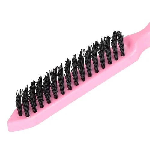 Miniatura 8 de Cepillo de burlas, cepillo de pelo de burlas, mango de plástico, cepillo de pelo de nailon portátil de viaje, herramienta de peinado para cortar