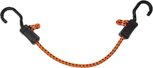 Miniatura 6 de Kotap MABC-18 Cuerdas elásticas ajustables multiusos con ganchos, 18 pulgadas, naranja/negro, 10