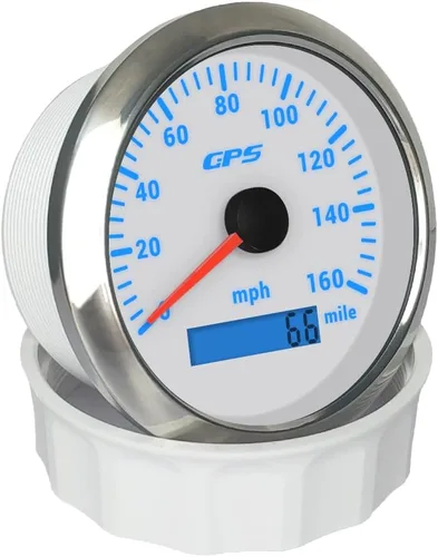 Miniatura 17 de ELING Velocímetro GPS de 3.346 in 0-200 MPH Kit de medidor de velocidad para coche, camión, motocicleta con 7 retroiluminaciones 12 V 24 V