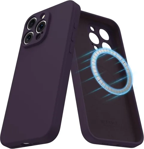 Miniatura 49 de Funda de silicona con soporte para iPhone 17 Pro [compatible con MagSafe] [Protección completa de la cámara] (6.3 pulgadas 2025), fundas de teléfono