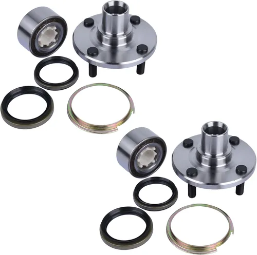 PAROD 518507 Juego de 2 conjuntos de rodamientos de buje de rueda delantera Compatible con Toyota Corolla 1993-2002, Chevy Prizm 1998-2002, Geo