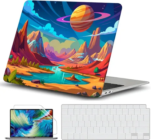 Miniatura 16 de GVTECH Funda para MacBook Air de 13 pulgadas (2010-2017) A1369 A1466 carcasa rígida de plástico, carcasa negra
