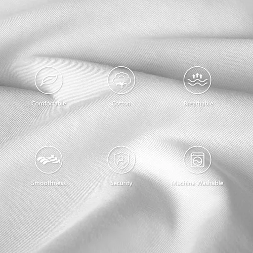Miniatura 2 de TILLYOU Fundas de almohada de algodón para niños pequeños, paquete de 2 fundas de almohada de viaje súper suaves para niños y niñas, 14.5 x 20 Blanco