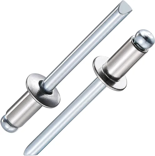 Miniatura 18 de Wensilon (80 piezas) Juego de remaches ciegos profesionales negros de aluminio, juego de agarre de aluminio y mandril de acero