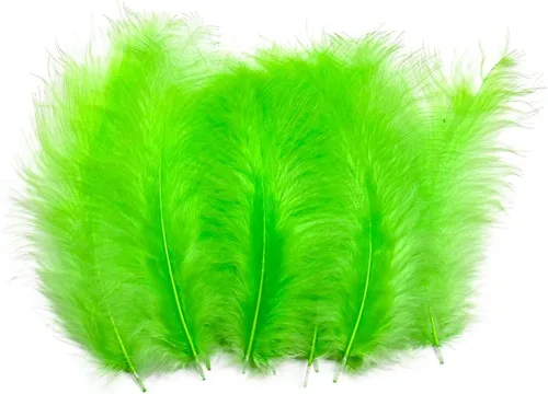 Miniatura 17 de Paquete de 100 plumas de marabú de pavo esponjosas de 4 a 6 pulgadas para manualidades, atrapasueños con flecos, plumas de colores, paquete