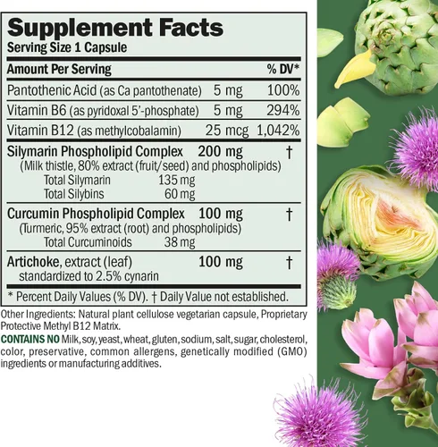 Miniatura 2 de ANDREW LESSMAN Extractos antioxidantes hepáticos 30 cápsulas – Apoya los tejidos de trabajo duro del hígado, promueve una salud y función hepática