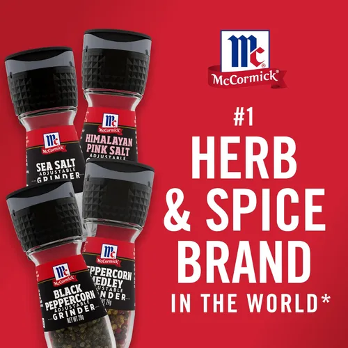 Miniatura 21 de Paquete de variedad de molinillos de sal y pimienta McCormick, sal rosa del Himalaya, sal marina, pimienta negra y mezcla de pimienta, 6.47 oz