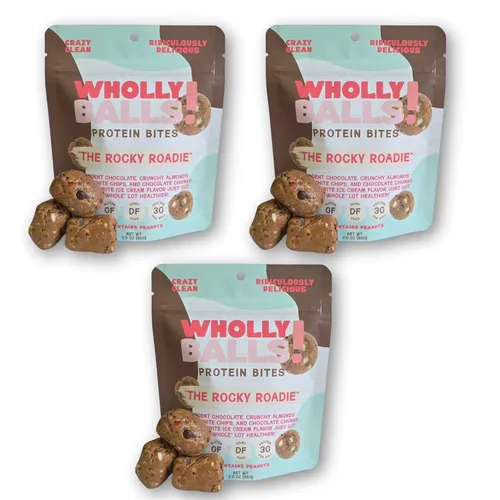 Miniatura 25 de Wholly Balls Protein Bites - Bocadillo saludable a base de plantas - Bolas energéticas altas en proteínas, bajas en azúcar, sin gluten