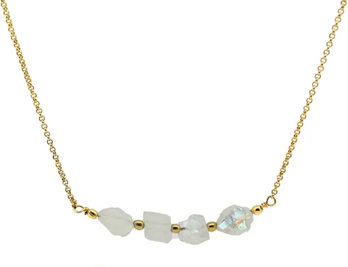 Miniatura 13 de Gempires Natural Raw Bar Crystals Pendant Necklace Handmade Jewelry 22 inch Adjustable Chain