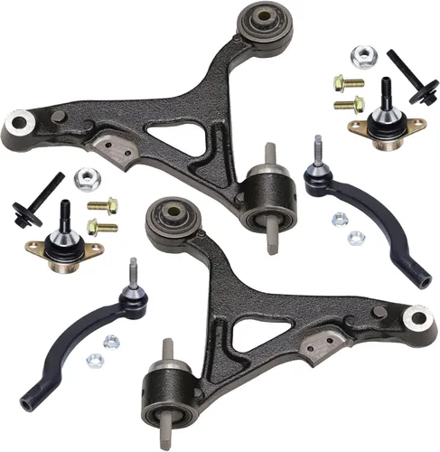 Miniatura 275 de Detroit Axle - Kit de extremo delantero para Chrysler 300 Dodge Charge Challenger 2011-2023, 2 brazos de control inferiores traseros 2 rótulas