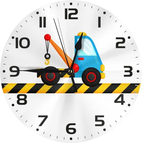 Miniatura 13 de Reloj de pared para niños y niñas, de 10 pulgadas, silencioso, sin tictac, fácil de leer, para niños, niñas, decorativo para habitación de niños