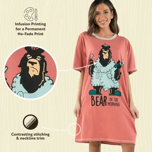 Miniatura 5 de Lazy One Camisones para mujer, lindo camisón para mujer, diseños de animales