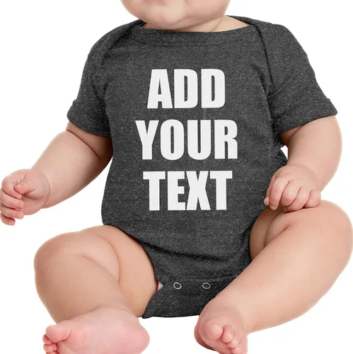 Miniatura 2 de TEEAMORE Body personalizado para bebé, añade tu texto para bebé niña y niño