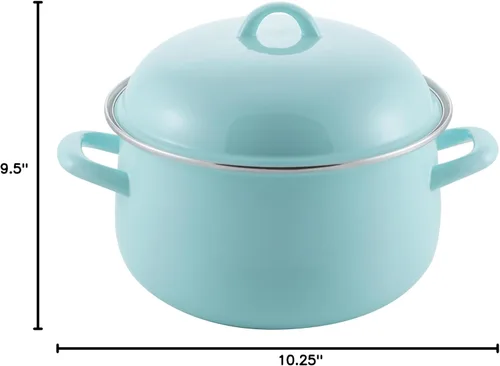 Miniatura 3 de Prep•N•Cook by McSunley - Horno holandés esmaltado de porcelana de 6 cuartos Azul/claro