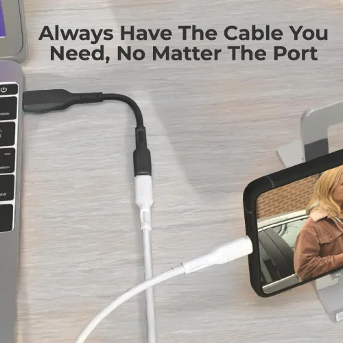 Miniatura 5 de BLACK+DECKER Adaptador USB C a USB [2 unidades] Tipo C hembra a USB macho OTG Cable USB a USBC Adaptador Apple compatible con MacBook Pro/Air iPhone