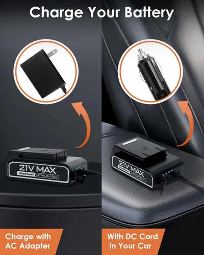 Miniatura 6 de KeenPower Compresor de aire portátil para inflador de neumáticos, 2 veces más rápido, inflador de neumáticos de mano de 160 PSI alimentado por