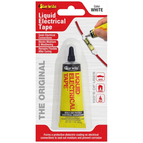 Miniatura 14 de STAR BRITE Cinta aislante líquida con tapa aplicadora de cepillo - Adhesión superior y protección flexible para cables deshilachados, terminales