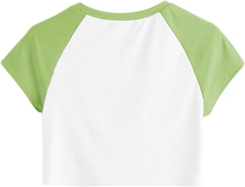 Miniatura 3 de Remidoo Camiseta corta casual de manga corta con estampado de ángel para mujer