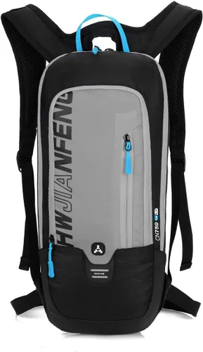 Miniatura 8 de WINDCHASER Mochila de ciclismo, mochila de bicicleta de 10 L, bolsa impermeable transpirable para viajes al aire libre, senderismo, escalada, Negro