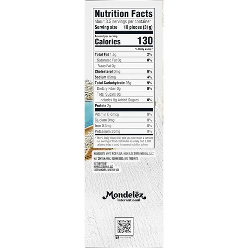 Miniatura 3 de GOOD THINS Galletas de arroz con simplemente sal, galletas de snack sin gluten, 3.5 oz