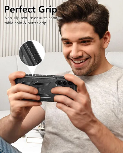 Miniatura 9 de FNTCASE Funda para Samsung Galaxy S22 Ultra: protector de pantalla integrado y soporte de cuerpo completo de doble capa resistente de grado militar