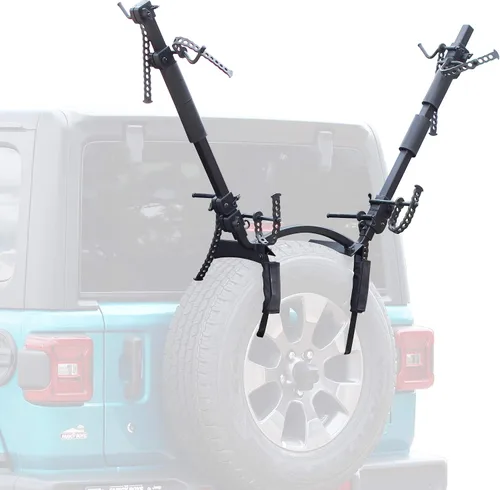 Let's Go Aero TireBiter 2-Bike VRack Carrier para neumáticos de repuesto | Compatible con cámara de respaldo (modelo B00987)