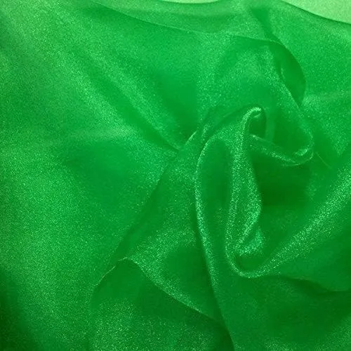 Miniatura 13 de Valentina Textile Inc, Tela de organza transparente brillante para moda, manualidades, decoración, 60 pulgadas de ancho (1 yarda, aguamarina)