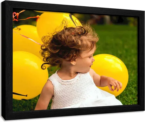 Miniatura 29 de Impresiones de lienzo personalizadas enmarcadas con tus fotos, impresión personalizada de foto a lienzo, regalos para parejas, amigos, familia, Negro