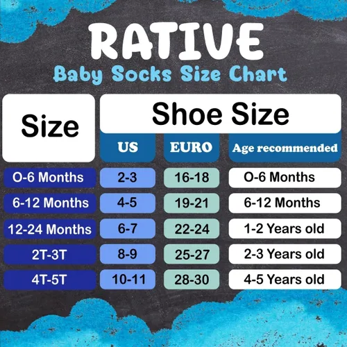 Miniatura 2 de RATIVE Calcetines antideslizantes con puños para bebés, niños y niñas